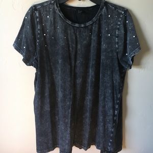 Torrid Grey tee with pearls